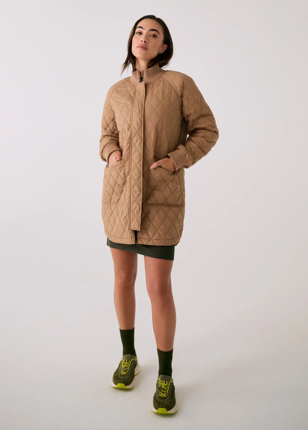 Lole 3/4 Bomber Jacket Dune Lole 3/4 Bomber Jacket Dune