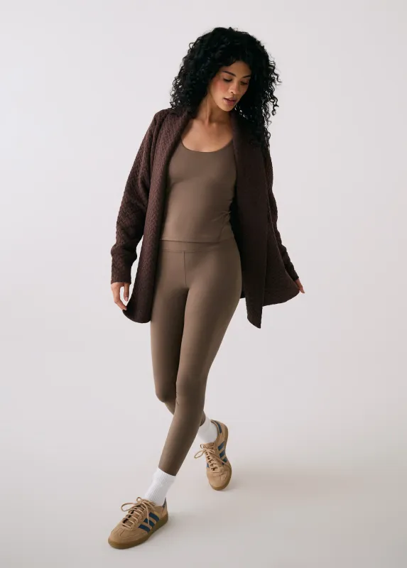 Lole Clover Cardigan Java Heather