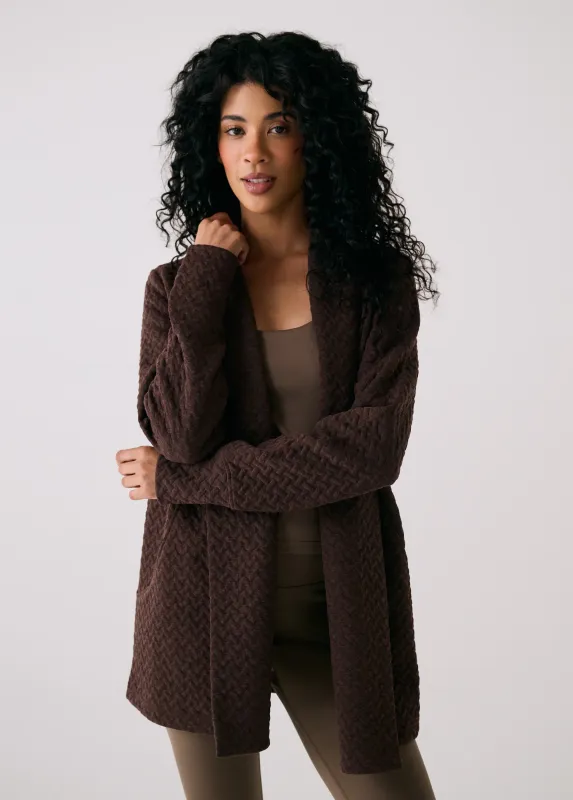 Lole Clover Cardigan Java Heather