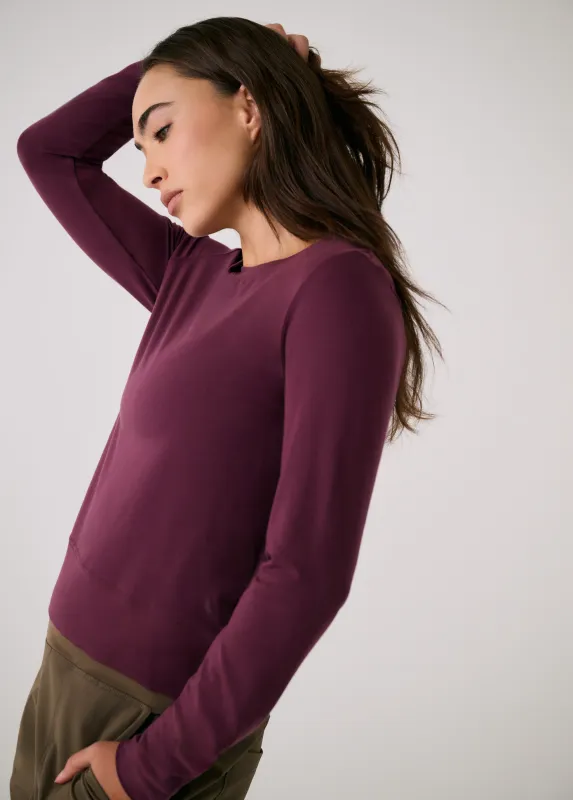 Lole Dynamic Long Sleeves Dark Cherry