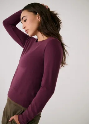 Lole Dynamic Long Sleeves Dark Cherry