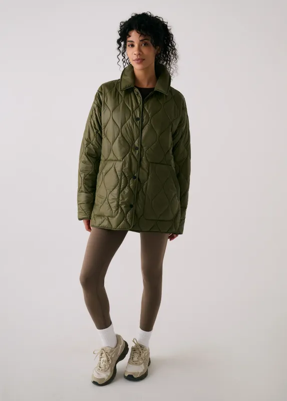 Lole The Shacket Jacket Moss
