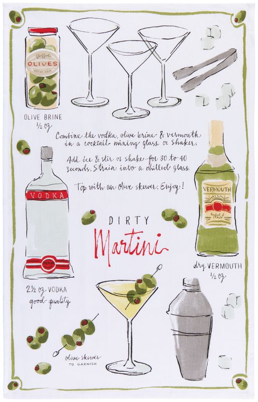 Danica Dishtowel Martini