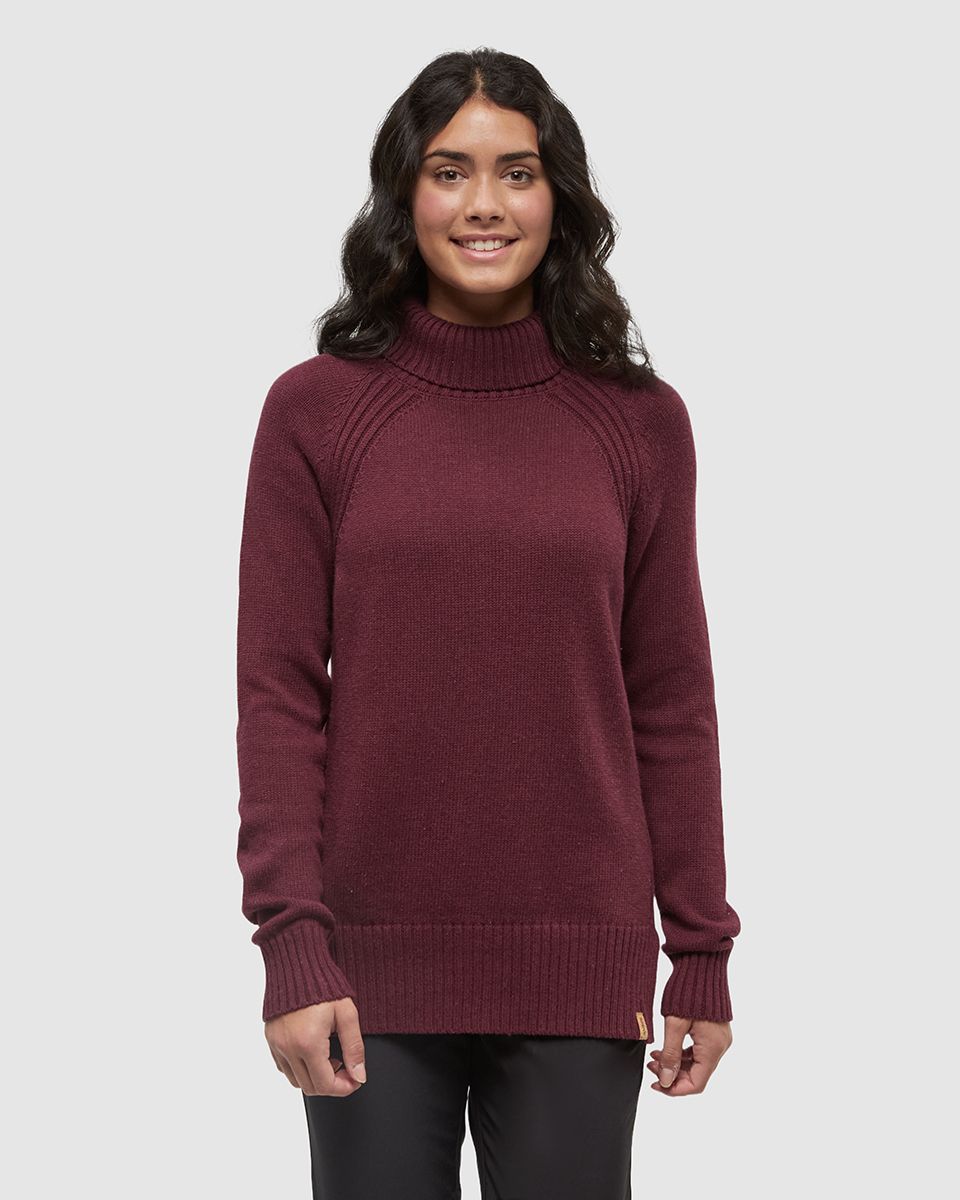 Ten Tree W Spokane Sweater Deep Burgundy