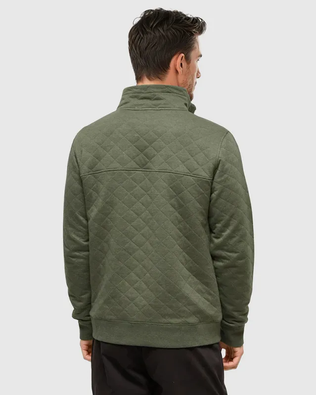 Ten Tree M Begbie Full Zip Deep Olive Heather