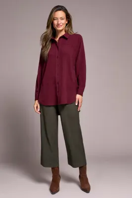 Tribal Flowy Raglan Sleeve Shirt Passion Plum