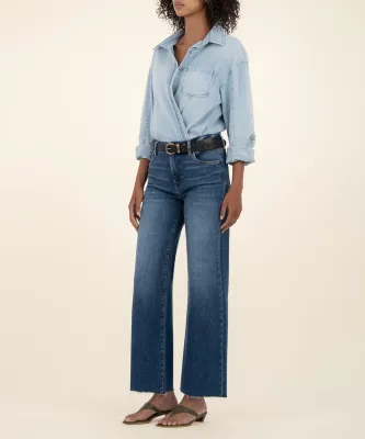 Kut From The Kloth Meg FAB AB Raw Hem Inexhaustibl