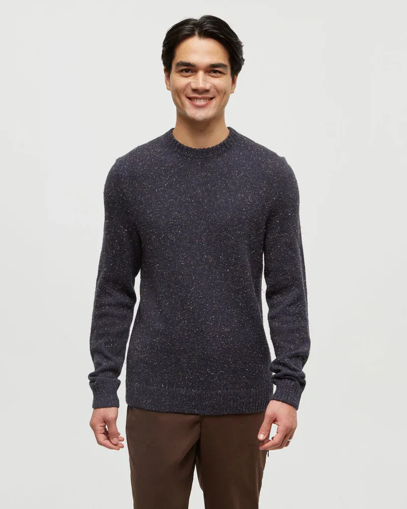 Ten Tree M Highline Nep Crew Sweater Midnight Blue