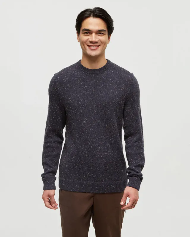 Ten Tree M Highline Nep Crew Sweater Midnight Blue