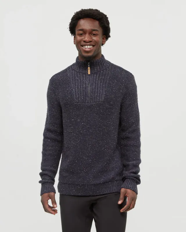 Ten Tree M Conrad Sweater Midnight Blue Nep