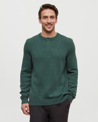 Ten Tree M Dalton Sweater Forest Pine Heather