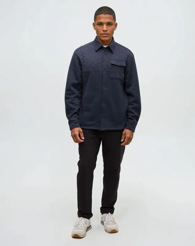 Ten Tree M Helmcken Shacket Midnight Blue Heather
