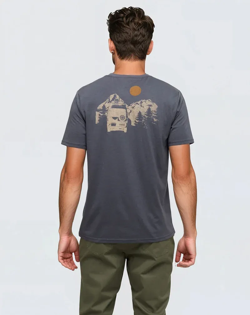 Ten Tree M Mountain Pass T-Shirt Graphite/Birchwood