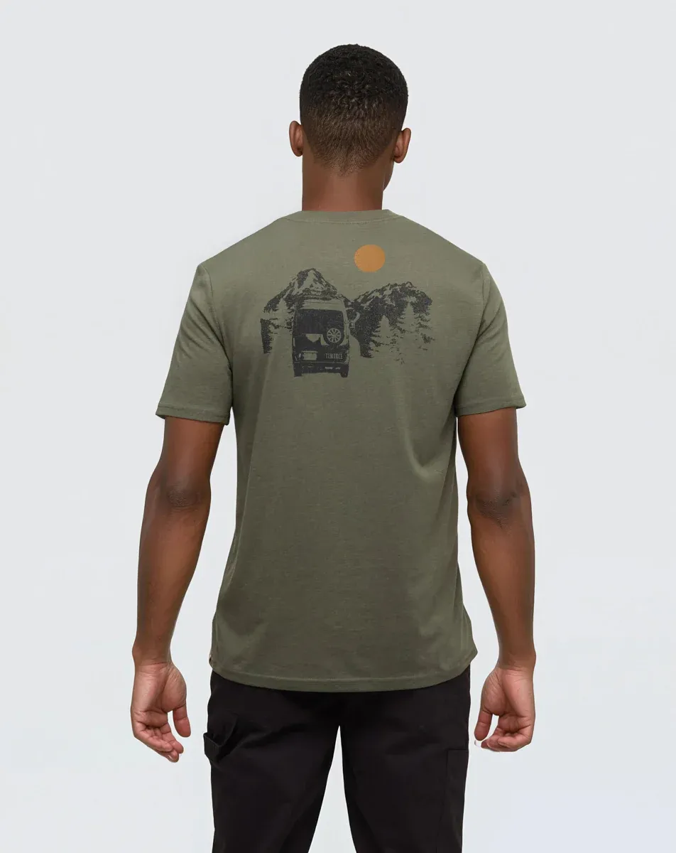 Ten Tree M Mountain Pass T-Shirt Deep Olive/Meteorite