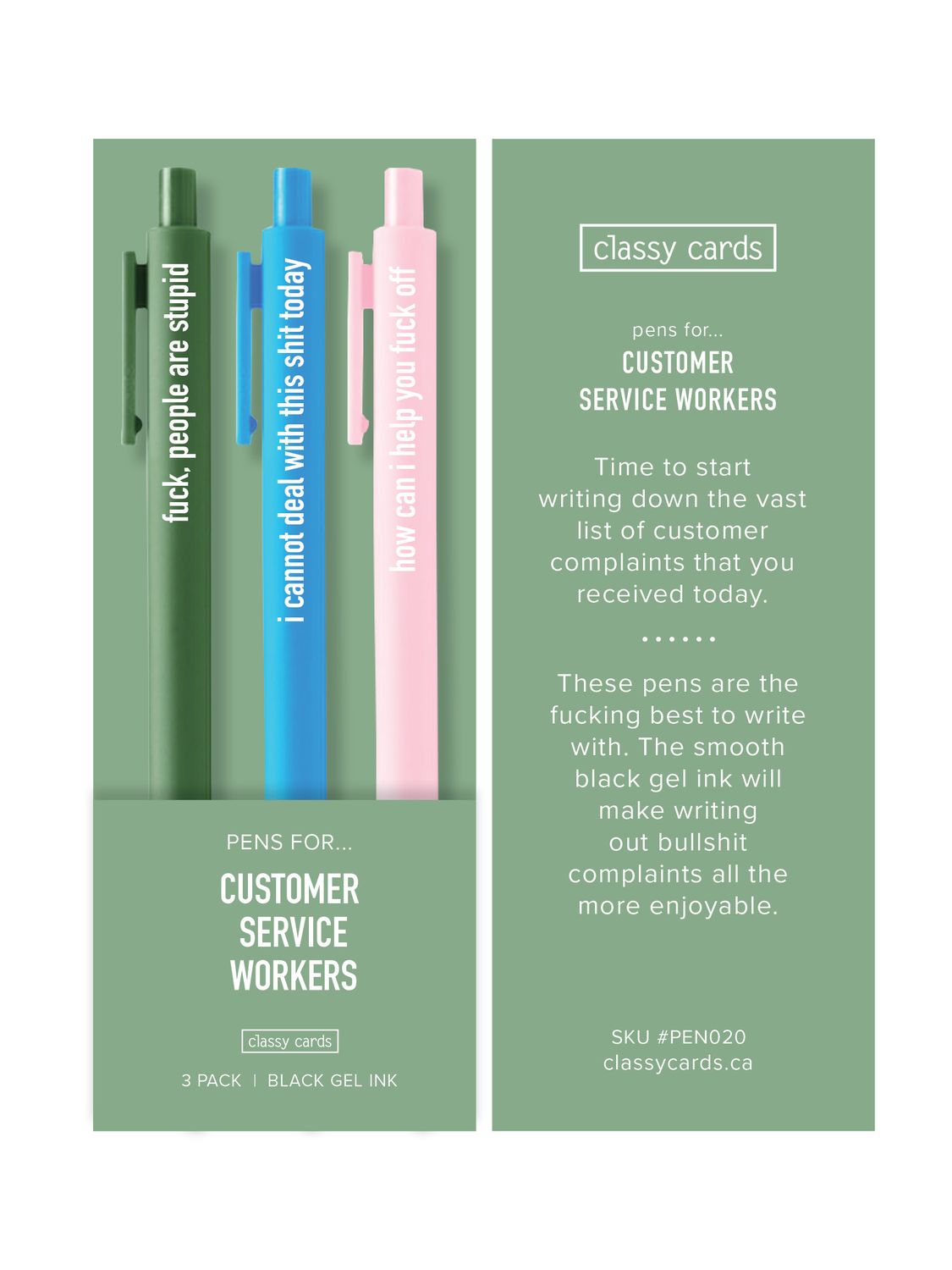 Classy Cards Pens Customer Service