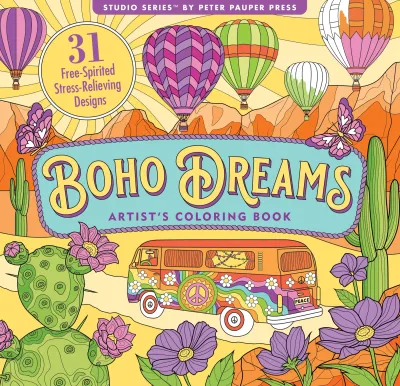 Peter Pauper Coloring Book Boho Dreams