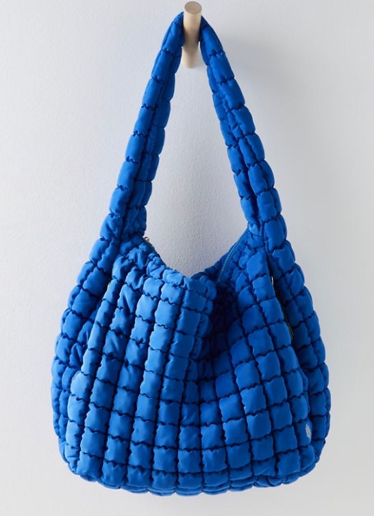 Free People Movement Quilted Carryall Lapis Blue