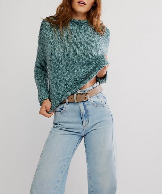 Free People Opal Sweater Rainforest