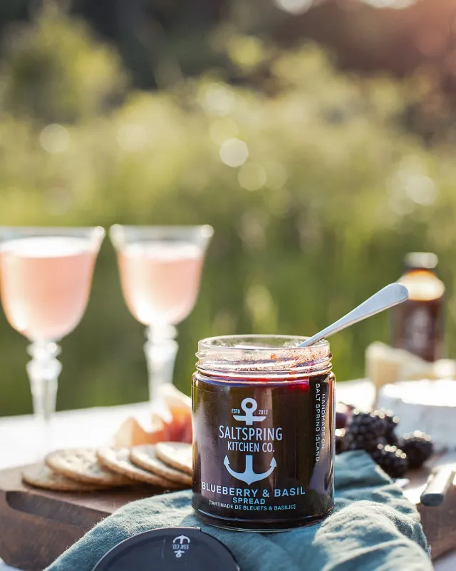 Saltspring Kitchen Co. Blueberry &amp; Basil Spread 125mL