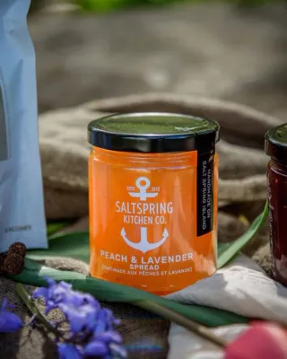 Saltspring Kitchen Co. Peach &amp; Lavender Spread 125mL