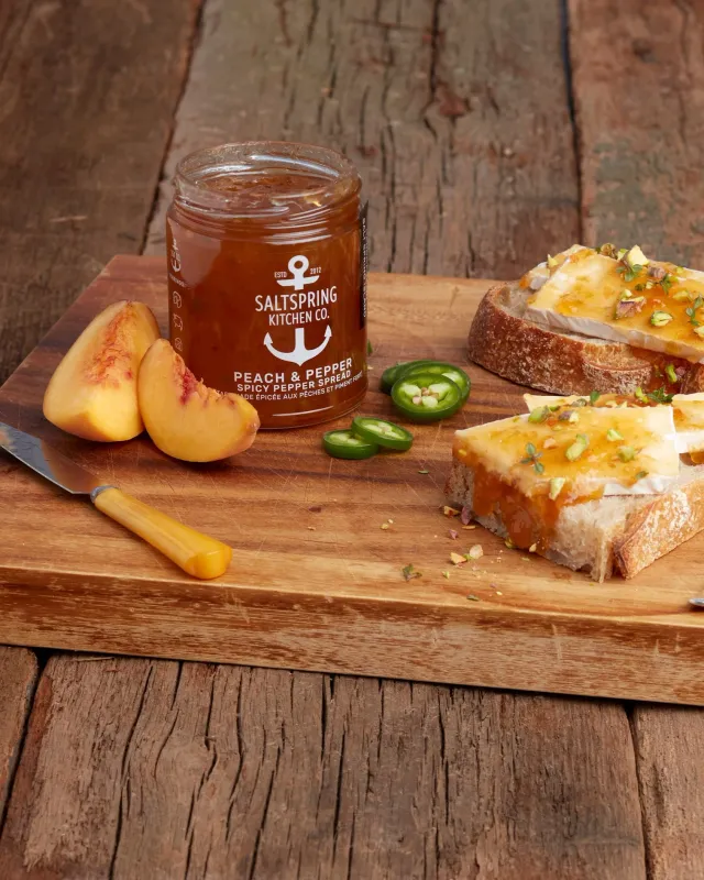 Saltspring Kitchen Co. Peach &amp; Pepper Spicy Pepper Spread 125mL
