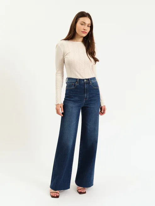 Daze Far Out without Seaming HR Wide Leg Waterfall
