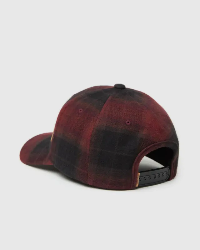 Ten Tree Forest Cork Icon Elevation Hat Deep Burgundy 
