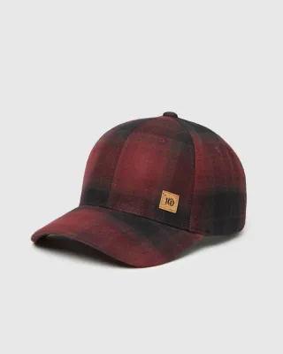 Ten Tree Forest Cork Icon Elevation Hat Deep Burgundy