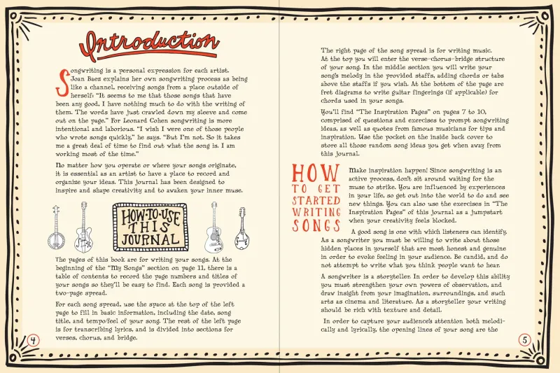 Peter Pauper Songwriter's Journal