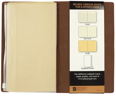 Peter Pauper Journal Voyager Nutmeg