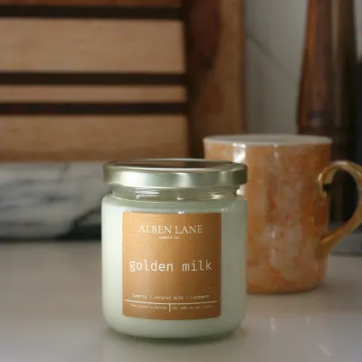 Alben Lane Golden Milk Candle 8oz
