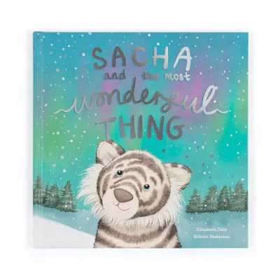 Jellycat Sacha and The Most Wonderful Thing Book Jellycat Sacha and The Most Wonderful Thing Book