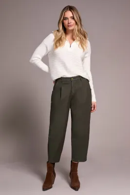 Tribal Audrey Girlfriend Barrel Jeans Spruce
