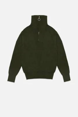 Deluc Spencer Half Zip Sweater Army