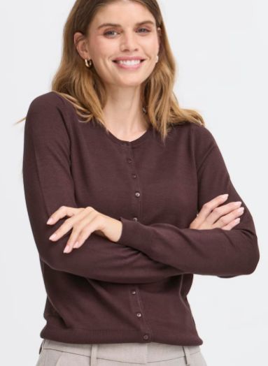 Fransa Frzubasic Cardigan Fudge