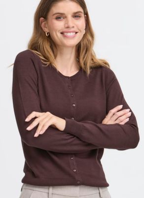 Fransa Frzubasic Cardigan Fudge