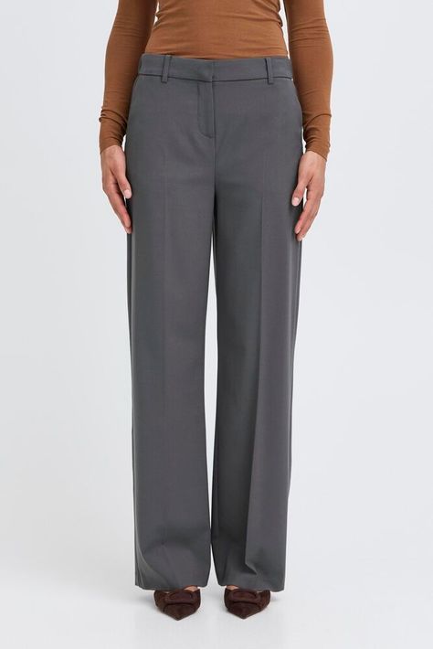 B. Young Bydanta Wide Leg Pants Asphalt