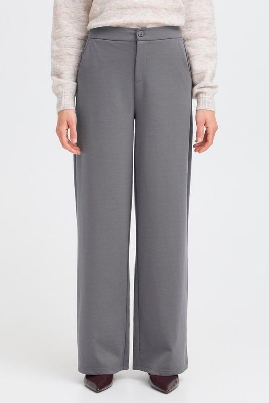 Fransa Frblazer PA 3 Straight Leg Pant Gray Pinstripe