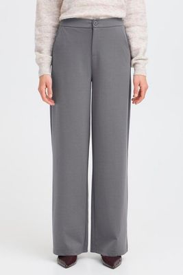 Fransa Frblazer PA 3 Straight Leg Pant Gray Pinstripe