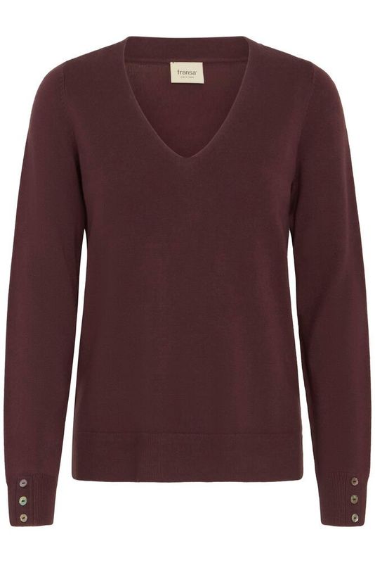 Fransa FRClia V-Neck Pullover Fudge