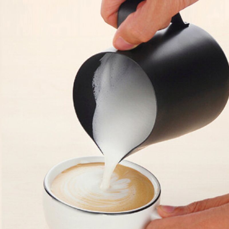 Cafe Culture Milk Pitcher Matte Black 16oz 