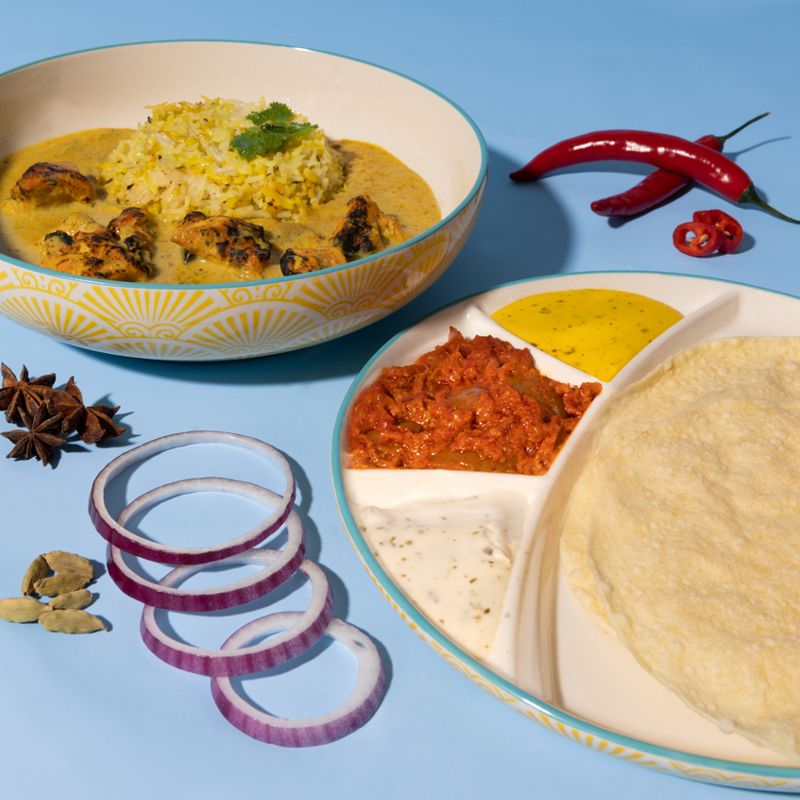 Typhoon Bowl and Divided Plate Set