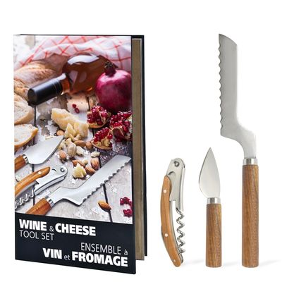 Natural Living Wine &amp; Cheese 3pc Set