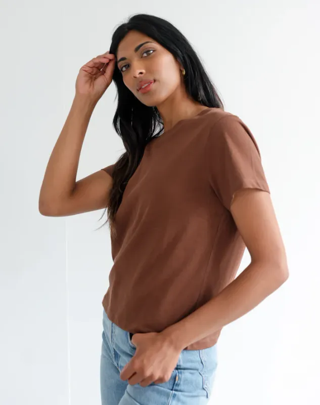 Brunette the Label The Paris Tee Brown