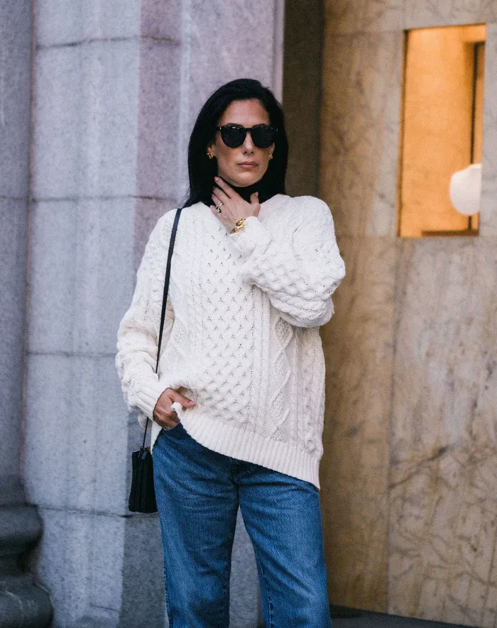 Brunette the Label Irish Cable Oversized Sweater 
