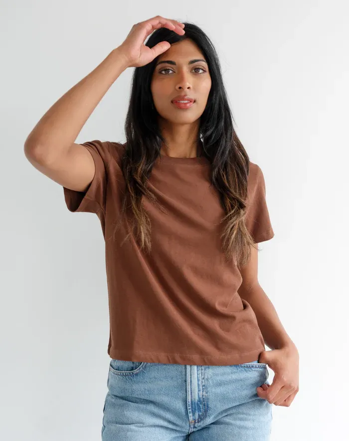 Brunette the Label The Paris Tee Brown