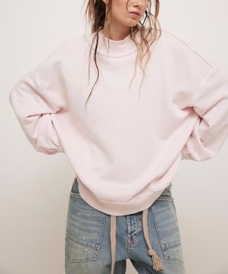 Free People Palm Springs TurtleNeck Sweatshirt Mauve