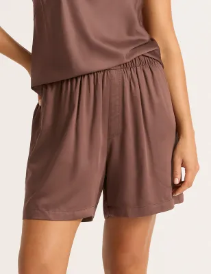 Boody Vegan Silk Sleep Short Garnet