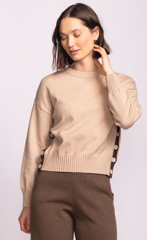 Pink Martini Grigio Sweater Beige