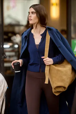 MPG Merino Cardigan Navy Blazer